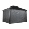 Sojag 12x12 Ft. Grey Curtains For Monaco/Messina/Mykonos/Marsala Gazebos -Shelterlogic frhwqzmna8o6op4ywwro