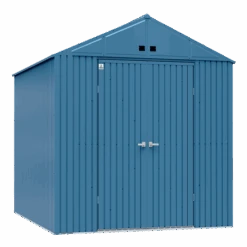 Arrow Elite Steel Storage Shed, 10x12, Blue Grey