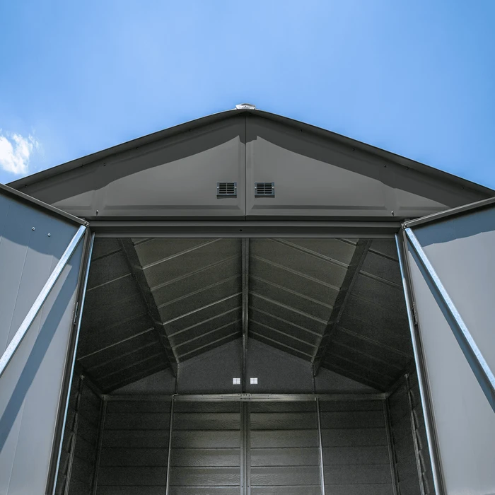 Arrow Select Steel Storage Shed, 14x12, Charcoal 12 Arrow Select Steel Storage Shed, 14x12, Charcoal - Image 10