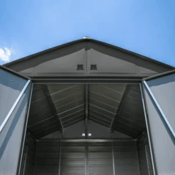 Arrow Select Steel Storage Shed, 14x14, Charcoal 25 Arrow Select Steel Storage Shed, 14x14, Charcoal -Shelterlogic fuah3n40p7afjzfqtgol 5