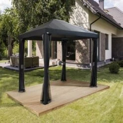 Sojag Monteserra 10 Ft. X 12 Ft. Gazebo, Black 19 Sojag Monteserra 10 Ft. X 12 Ft. Gazebo, Black -Shelterlogic g1wnov0c2kdrxsqjdf6b