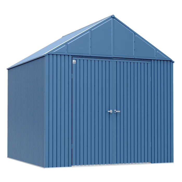 Arrow Elite Steel Storage Shed, 12x12, Blue Grey 3 Arrow Elite Steel Storage Shed, 12x12, Blue Grey