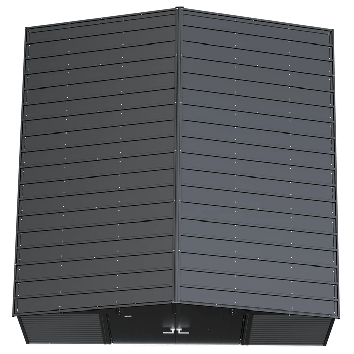 Arrow Select Steel Storage Shed, 12x14, Charcoal 5 Arrow Select Steel Storage Shed, 12x14, Charcoal - Image 3