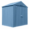 Arrow Elite Shed 8x6 Ft. Blue-Grey Metal Shed 2 Arrow Elite Shed 8x6 Ft. Blue-Grey Metal Shed -Shelterlogic gxclyiybantpoqemneav