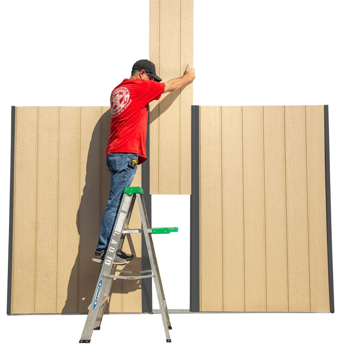 Ironwood Steel Hybrid Shed Kit 10 X 2 Ft. Galvanized Anthracite 6 Ironwood Steel Hybrid Shed Kit 10 X 2 Ft. Galvanized Anthracite - Image 4