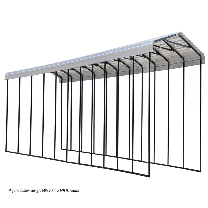 ShelterLogic Arrow Carport 14 Ft. X 78 Ft. X 14 Ft. Charcoal BKP 3 ShelterLogic Arrow Carport 14 Ft. X 78 Ft. X 14 Ft. Charcoal BKP