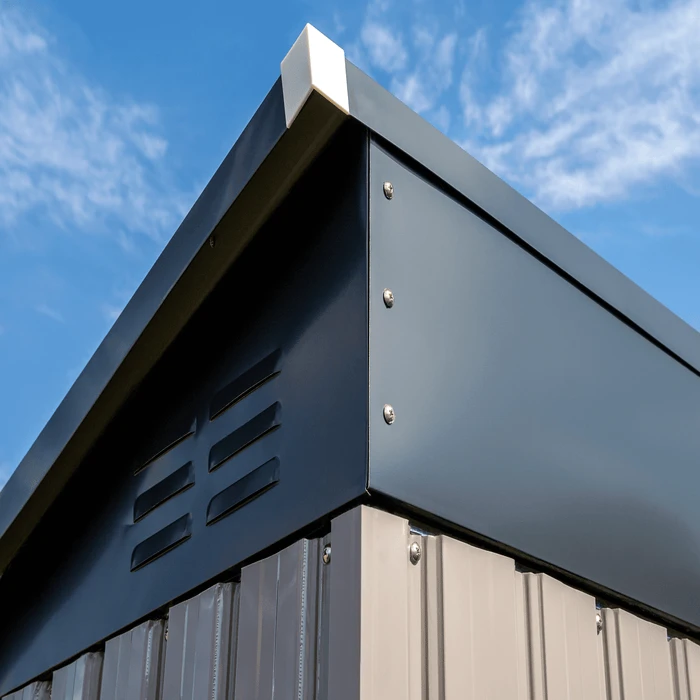 Arrow Cover-IT 5x3 Ft. Brown Metal Shed 8 Arrow Cover-IT 5x3 Ft. Brown Metal Shed - Image 6