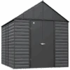 Arrow Select Steel Storage Shed, 12x14, Charcoal 2 Arrow Select Steel Storage Shed, 12x14, Charcoal -Shelterlogic hnt2x593ritaaq5hpxtm
