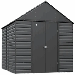 Arrow Select Steel Storage Shed, 12x14, Charcoal