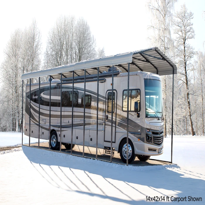 Arrow RV Carport, 14 Ft. X 20 Ft. X 14 Ft. Eggshell 17 Arrow RV Carport, 14 Ft. X 20 Ft. X 14 Ft. Eggshell - Image 15