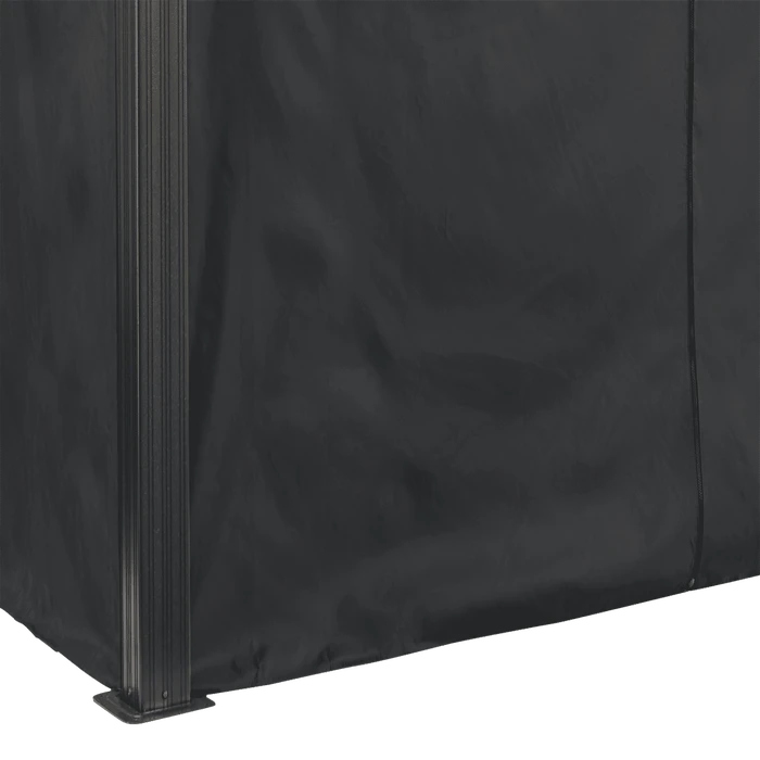 Sojag Black Curtains For Monaco/Messina/Mykonos/Moreno Gazebo, 10 Ft. X 14 Ft., Polyester, Outdoor Shades 6 Sojag Black Curtains For Monaco/Messina/Mykonos/Moreno Gazebo, 10 Ft. X 14 Ft., Polyester, Outdoor Shades - Image 4