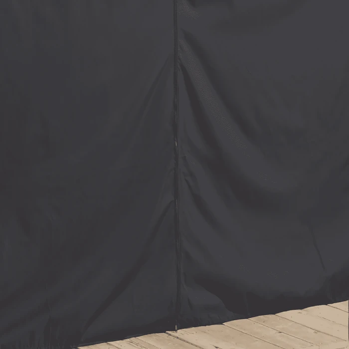 Sojag Black Curtains For Monaco/Messina/Mykonos/Moreno Gazebo, 10 Ft. X 14 Ft., Polyester, Outdoor Shades 7 Sojag Black Curtains For Monaco/Messina/Mykonos/Moreno Gazebo, 10 Ft. X 14 Ft., Polyester, Outdoor Shades - Image 5