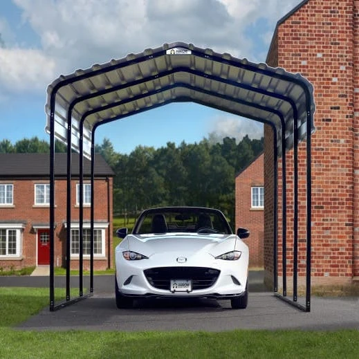 Arrow Carport 10x15x09 Charcoal BKP 16 Arrow Carport 10x15x09 Charcoal BKP - Image 14