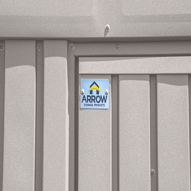 Arrow Elite Steel Storage Shed, 6x6, Cool Grey 12 Arrow Elite Steel Storage Shed, 6x6, Cool Grey - Image 10