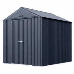 Arrow Elite Steel Storage Shed, 10x12, Anthracite -Shelterlogic ijyzjucvh5ddt6scsty5