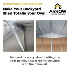 Ironwood Shed Frame Kit 17 Ironwood Shed Frame Kit -Shelterlogic ironwood roof iwc88 iwa88 iwc108 iwa108 iwc1012 iwa1012