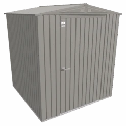 Arrow Elite Steel Storage Shed, 6x6, Cool Grey