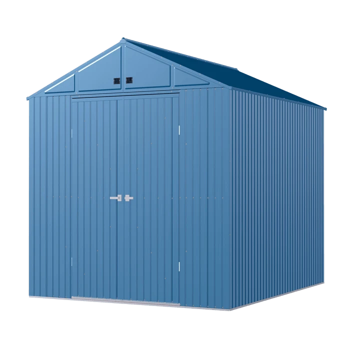 Arrow Elite Steel Storage Shed, 10x12, Blue Grey 5 Arrow Elite Steel Storage Shed, 10x12, Blue Grey - Image 3