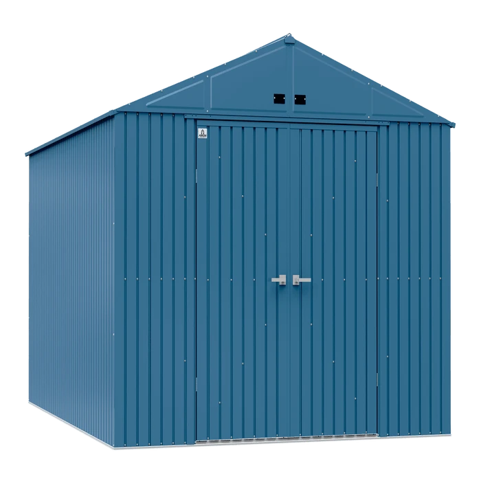 Arrow Elite Steel Storage Shed, 10x14, Blue Grey 3 Arrow Elite Steel Storage Shed, 10x14, Blue Grey