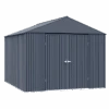 Arrow Elite Steel Storage Shed, 14x16, Anthracite 1 Arrow Elite Steel Storage Shed, 14x16, Anthracite -Shelterlogic jhvlrnezeunagizcjpyy