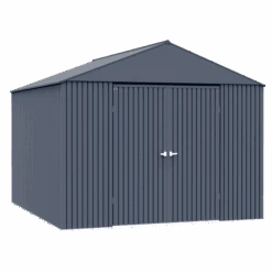 Arrow Elite Steel Storage Shed, 14x16, Anthracite
