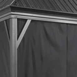 Sojag Black Curtains For Monaco/Messina/Mykonos/Moreno Gazebo, 10 Ft. X 14 Ft., Polyester, Outdoor Shades 11 Sojag Black Curtains For Monaco/Messina/Mykonos/Moreno Gazebo, 10 Ft. X 14 Ft., Polyester, Outdoor Shades -Shelterlogic jpyongreqfznvehj1skl