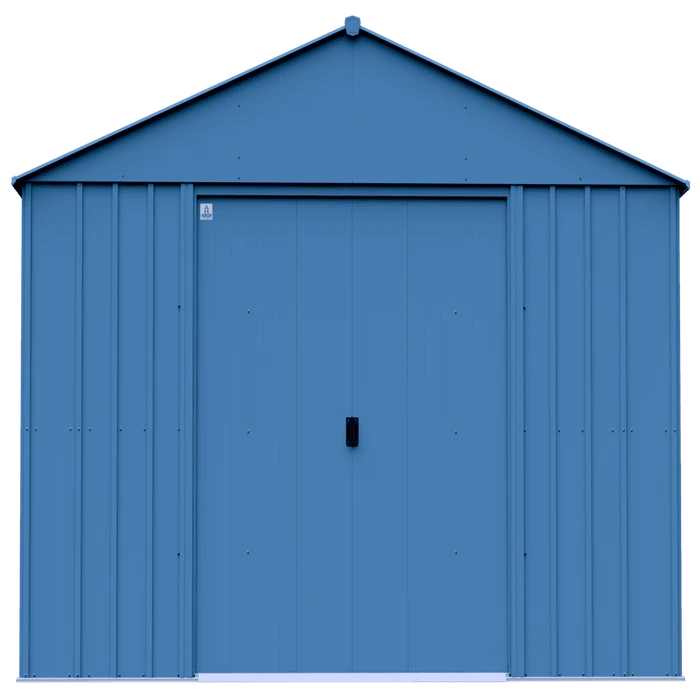 Arrow Classic Metal Shed, 14 X 14, Blue Grey 3 Arrow Classic Metal Shed, 14 X 14, Blue Grey
