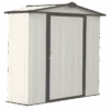 Arrow EZEE Shed 6x3 Cream And Charcoal 2 Arrow EZEE Shed 6x3 Cream And Charcoal -Shelterlogic jtqag2nhosssskmbrgw7