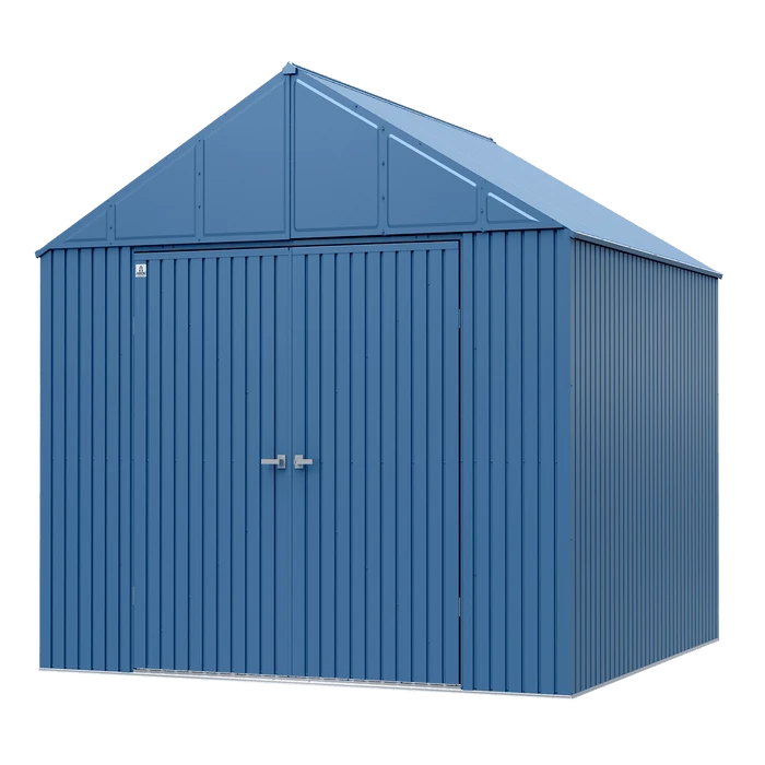 Arrow Elite Steel Storage Shed, 12x12, Blue Grey 5 Arrow Elite Steel Storage Shed, 12x12, Blue Grey - Image 3