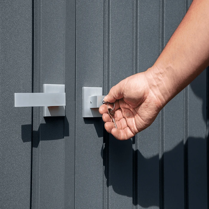 Arrow Elite Steel Storage Shed, 12x12, Anthracite 12 Arrow Elite Steel Storage Shed, 12x12, Anthracite - Image 10