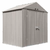 Arrow Elite Shed 8x6 Ft. Cool Grey Metal Shed -Shelterlogic k9wzbzat7cal6uornhtd