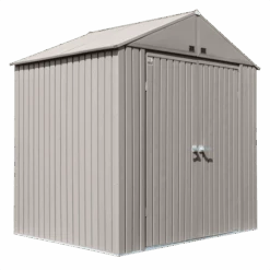 Arrow Elite Shed 8x6 Ft. Cool Grey Metal Shed