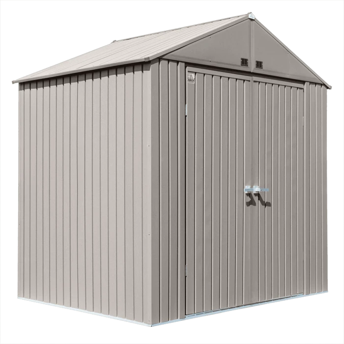 Arrow Elite Shed 8x6 Ft. Cool Grey Metal Shed 3 Arrow Elite Shed 8x6 Ft. Cool Grey Metal Shed