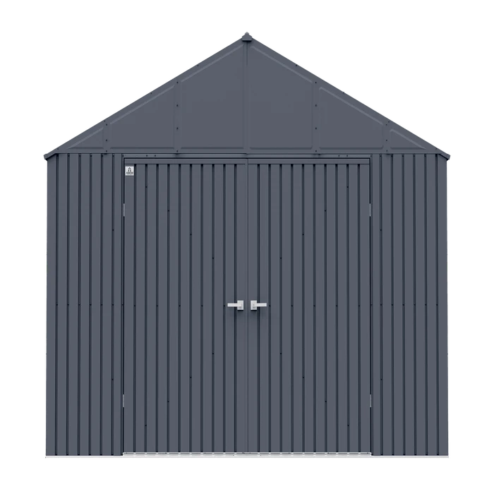 Arrow Elite Steel Storage Shed, 12x12, Anthracite 4 Arrow Elite Steel Storage Shed, 12x12, Anthracite - Image 2