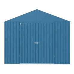 Arrow Elite Steel Storage Shed, 14x12, Blue Grey -Shelterlogic kqxbg4huh9ekrul91q8f