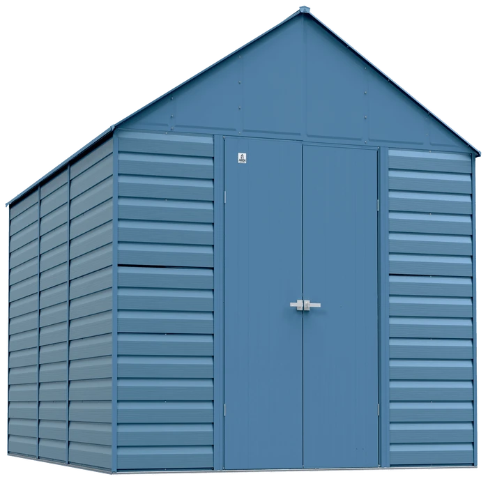 Arrow Select Steel Storage Shed, 12x17, Blue Grey 3 Arrow Select Steel Storage Shed, 12x17, Blue Grey