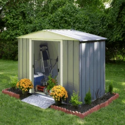 EURO HAMLET 10X6 W/SKYLT -Shelterlogic lm106 image 02