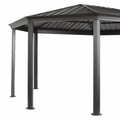 ShelterLogic Komodo Hardtop Gazebo, 12 Ft. X 15 Ft. Dark Gray -Shelterlogic lmqp13dsqwh1pcjthr5u