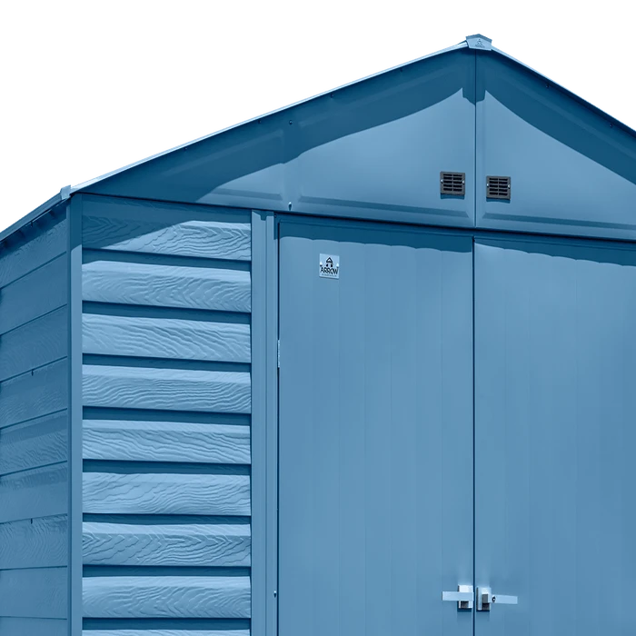 Arrow Select Steel Storage Shed, 14x14, Blue Grey 8 Arrow Select Steel Storage Shed, 14x14, Blue Grey - Image 6