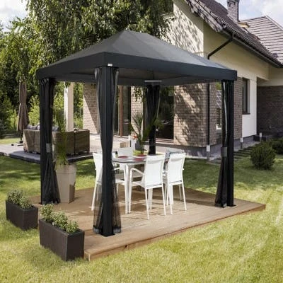Sojag Monteserra 10 Ft. X 12 Ft. Gazebo, Black 8 Sojag Monteserra 10 Ft. X 12 Ft. Gazebo, Black - Image 6