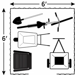 Arrow Elite Steel Storage Shed, 6x6, Blue Grey 15 Arrow Elite Steel Storage Shed, 6x6, Blue Grey -Shelterlogic mrsk1ayqiml9bcqlckfv 1