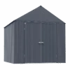 Arrow Elite Steel Storage Shed, 12x12, Anthracite 1 Arrow Elite Steel Storage Shed, 12x12, Anthracite -Shelterlogic mt1cepqecy7i05w8muuh
