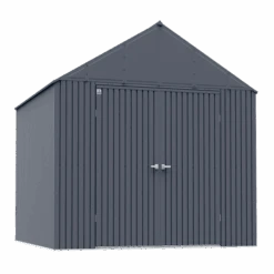 Arrow Elite Steel Storage Shed, 12x12, Anthracite