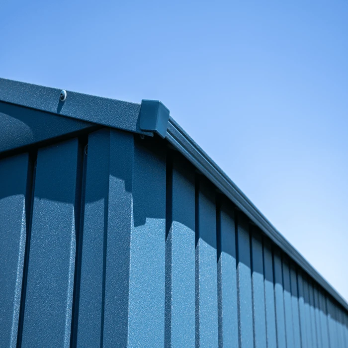 Arrow Elite Steel Storage Shed, 14x16, Blue Grey 13 Arrow Elite Steel Storage Shed, 14x16, Blue Grey - Image 11