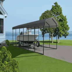 Arrow Carport 10x29x09 Charcoal BKP 27 Arrow Carport 10x29x09 Charcoal BKP -Shelterlogic ncc1p3vculkx4jb2ue1r