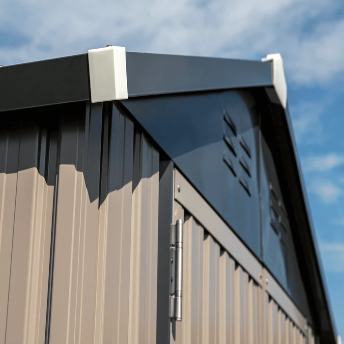 Arrow Cover-IT 6x4 Ft. Grey Metal Shed 8 Arrow Cover-IT 6x4 Ft. Grey Metal Shed - Image 6