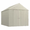 Arrow Elite Steel Storage Shed, 12x16, Cool Grey 2 Arrow Elite Steel Storage Shed, 12x16, Cool Grey -Shelterlogic nl3wk1pzlhgsolneuwvq