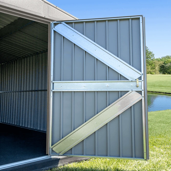 Arrow Elite Steel Storage Shed, 6x6, Cool Grey 10 Arrow Elite Steel Storage Shed, 6x6, Cool Grey - Image 8