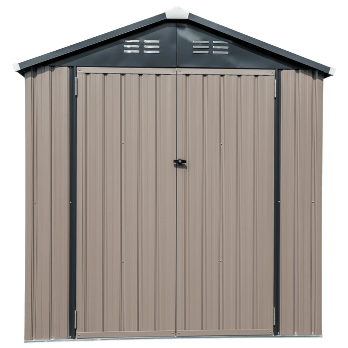 Arrow Cover-IT 6x4 Ft. Grey Metal Shed 5 Arrow Cover-IT 6x4 Ft. Grey Metal Shed - Image 3