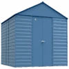 Arrow Select Steel Storage Shed, 14x14, Blue Grey 2 Arrow Select Steel Storage Shed, 14x14, Blue Grey -Shelterlogic ombqd1ozbzxx3wion8s5